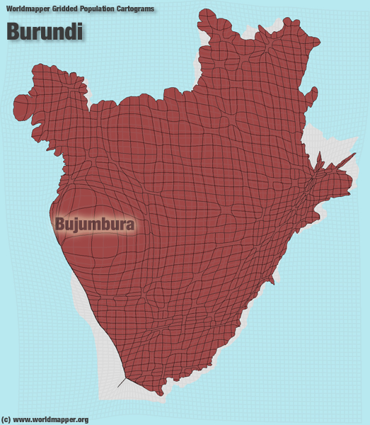 Burundi Bevölkerung Verteilung